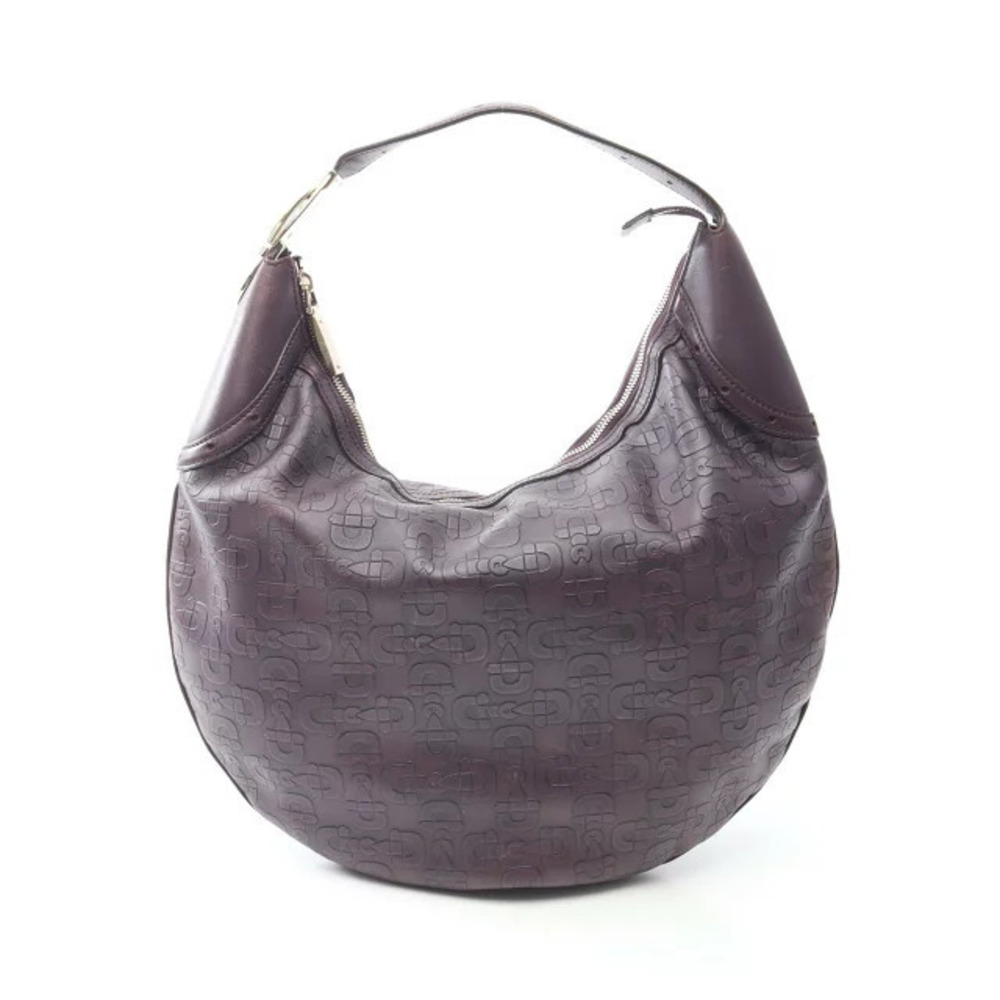 Gucci Horsebit Shoulder Bag Leather Purple